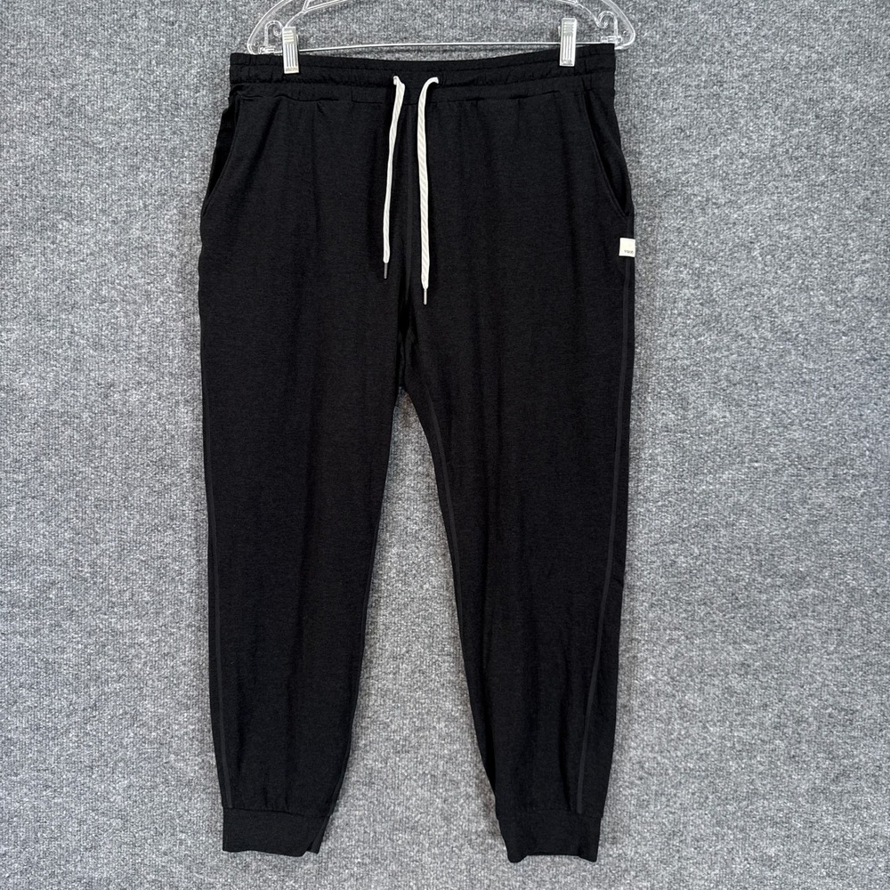 Vuori Ponto Performance Jogger Mens Large Black Stretch Athletic Sweatpants